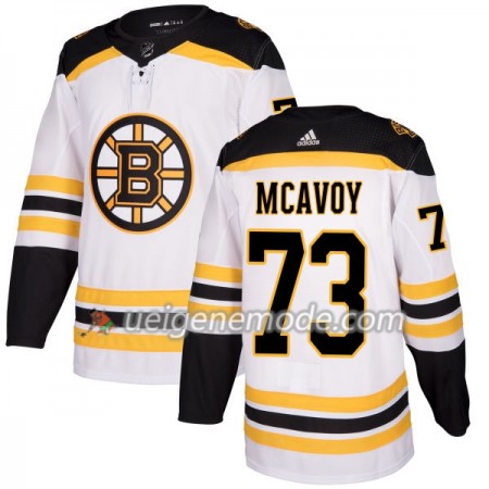 Herren Eishockey Boston Bruins Trikot Charlie McAvoy 73 Adidas 2017-2018 Weiß Authentic